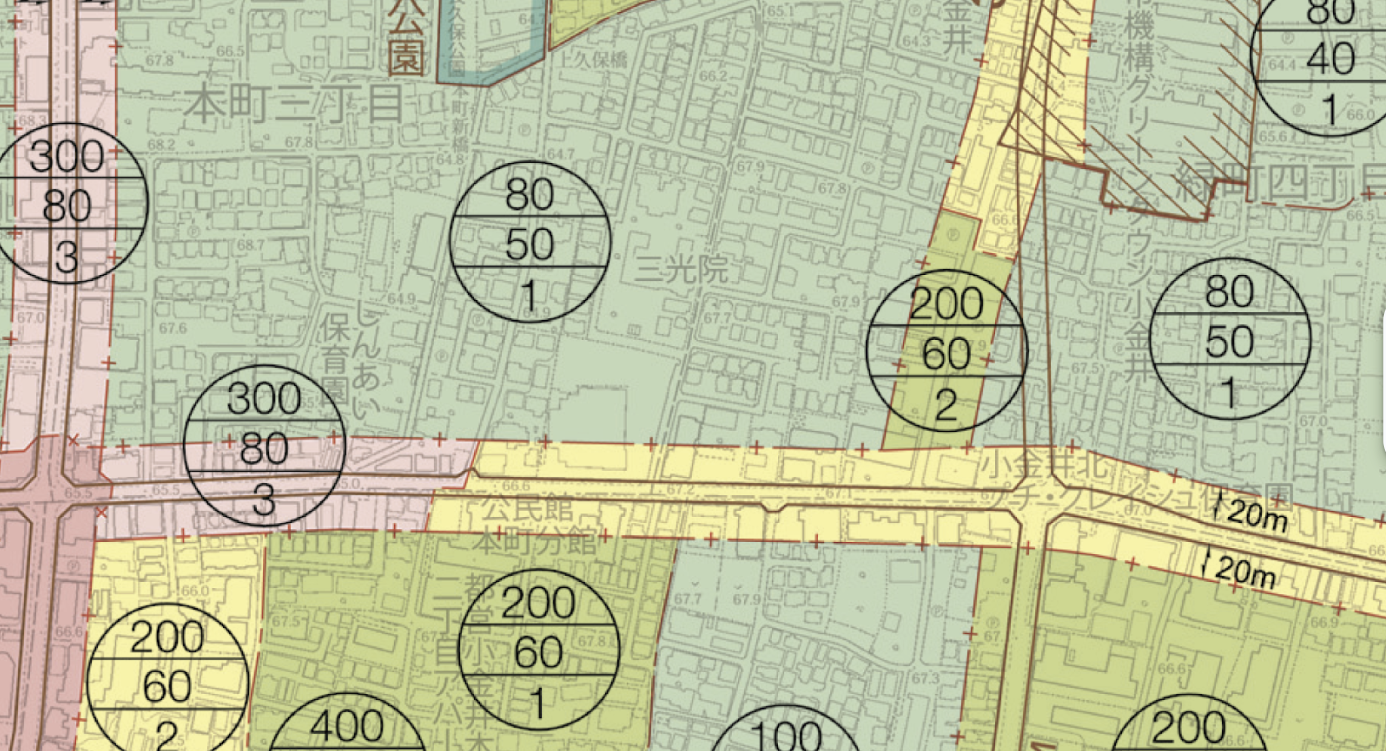 Zoning map example