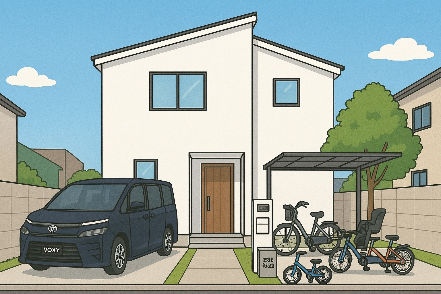 The way AI imagined the front of our house